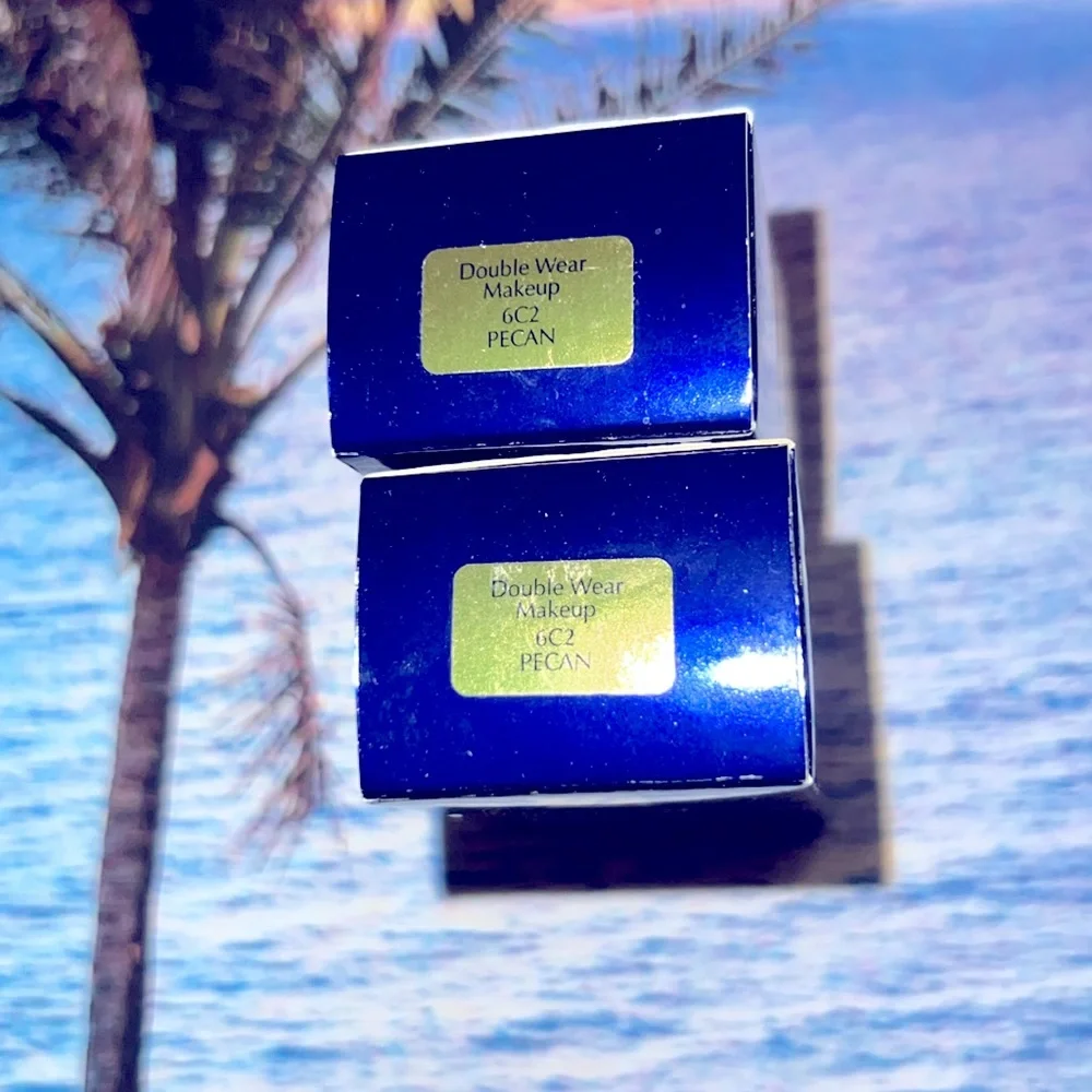 Two Estee Lauder Double Wear Stay-in-place makeup 6C Pecan